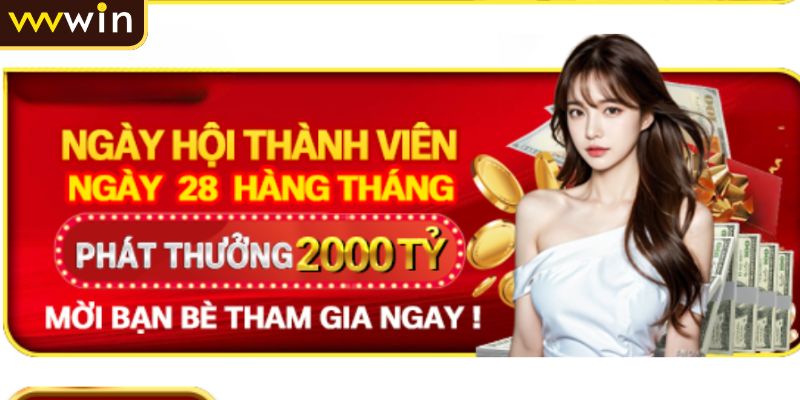Khuyến Mãi VVVWIN 4 Cơ hội vàng mỗi ngày 28